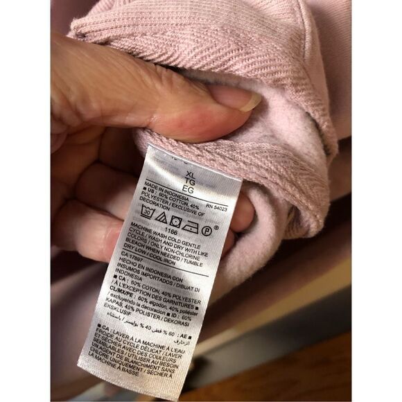 Old Navy Lt Pink Hoodie XL - Picture 10 of 12